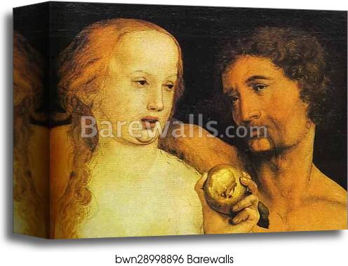 Adam and Eve by Hans Holbein The Younger, Canvas Print