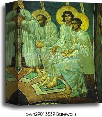 Pentecost. Detail by Mikhail Vrubel, Canvas Print
