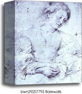 Portrait of a Girl by Peter Paul Rubens, Canvas Print