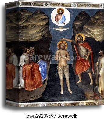 The Baptism of Christ by Giusto De’ Menabuoi, Canvas Print