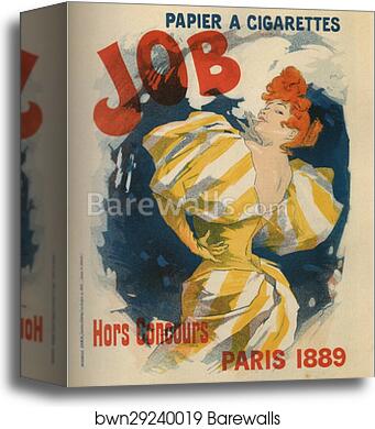 Papier A Cigarettes Job by Jules Chéret, Canvas Print