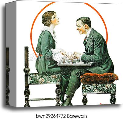 Fitzgerald, Saturday evening post by Norman Rockwell, Canvas Print Fitzgerald, Saturday evening post by Norman Rockwell, Canvas Print