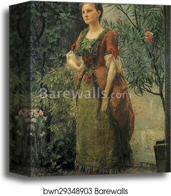 Portrait of Emilie Flöge by Gustav Klimt, Canvas Print