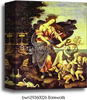 Allegory of Music (The Muse Erato) by Filippino Lippi, Canvas Print Allegory of Music (The Muse Erato) by Filippino Lippi, Canvas Print