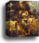 The Rape of Europa. Detail by Jacob Jordaens, Canvas Print