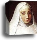 Portrait of a Nun (Portrait of Elena Anguissola). Detail by Sofonisba Anguissola, Canvas Print