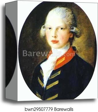 Portrait of Prince Edward, Later Duke of Kent by Thomas Gainsborough, Canvas Print