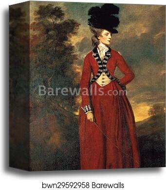 Lady Worsley by Sir Joshua Reynolds, Canvas Print