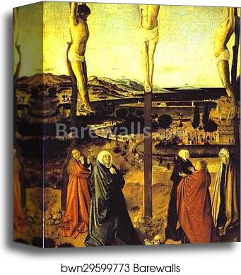 Crucifixion by Antonello Da Messina, Canvas Print