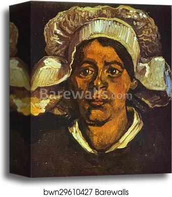 A Peasant Woman in White Cap by Vincent Van Gogh, Canvas Print