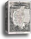 Dept. de la Corse by Victor Jules Levasseur, Canvas Print