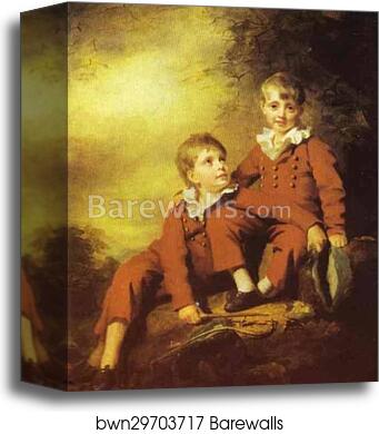 Portrait of the Binning Children by Sir Henry Raeburn, Canvas Print