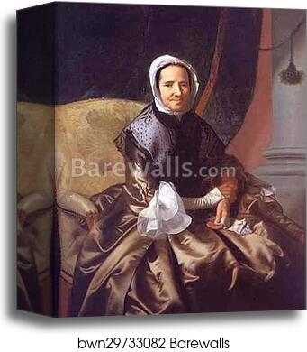 Mrs. Thomas Boylston (Sarah Morecock) by John Singleton Copley, Canvas Print