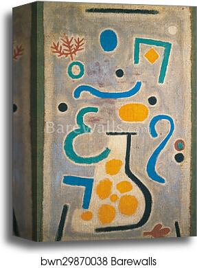 The Vase by Paul Klee, Canvas Print