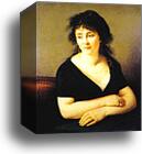 Portrait of Mme Bruyère by Baron Antoine-Jean Gros, Canvas Print