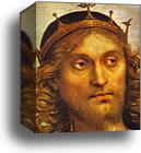 The Almighty with Prophets and Sibyls. Detail by Pietro Perugino, Canvas Print