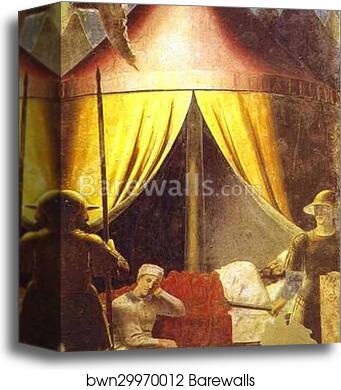 Legend of the True Cross: Constantine's Dream by Piero Della Francesca, Canvas Print