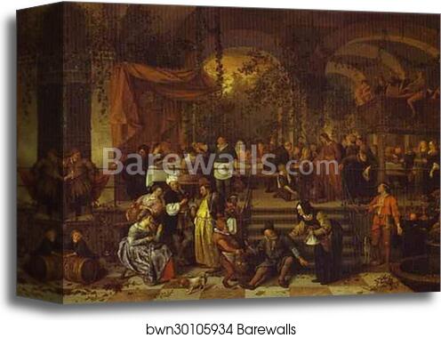 The Marriage Feast at Cana by Jan Steen, Canvas Print