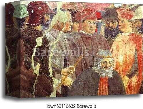 Legend of the True Cross: Battle Between Heraclius and Chosroes. Detail by Piero Della Francesca, Canvas Print