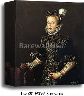 Portrait of Queen Anne of Austria by Sofonisba Anguissola, Canvas Print Portrait of Queen Anne of Austria by Sofonisba Anguissola, Canvas Print