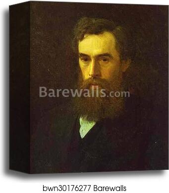 Portrait of Pavel Tretyakov, the Art Collector, Founder of the Gallery by Ivan Kramskoy, Canvas Print