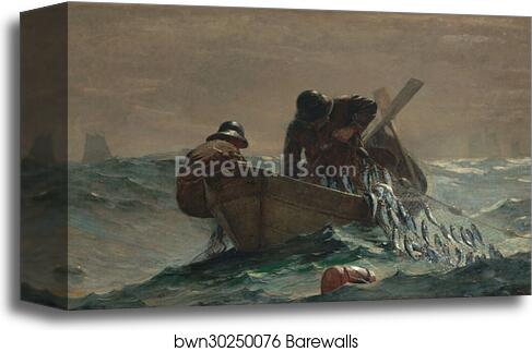 The Herring Net by Winslow Homer, Canvas Print