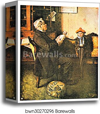 A Hopeless Case by Norman Rockwell, Canvas Print