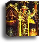 Concert of Angels. Detail by Matthias Grünewald, Canvas Print