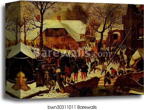 Adoration of the Magi by Pieter Brueghel The Younger, Canvas Print
