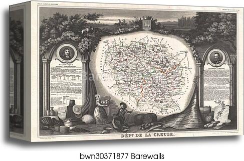 Dept. la Creuse by Victor Jules Levasseur, Canvas Print