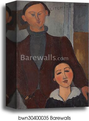 Jacques and Berthe Lipchitz by Amedeo Modigliani, Canvas Print