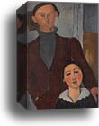 Jacques and Berthe Lipchitz by Amedeo Modigliani, Canvas Print