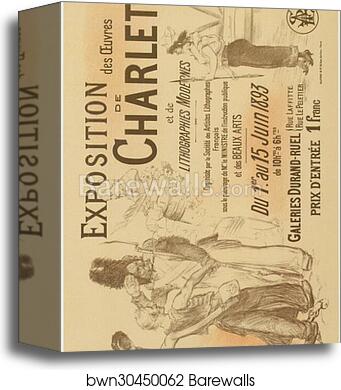 Exposition Charlet by Adolphe Willette, Canvas Print