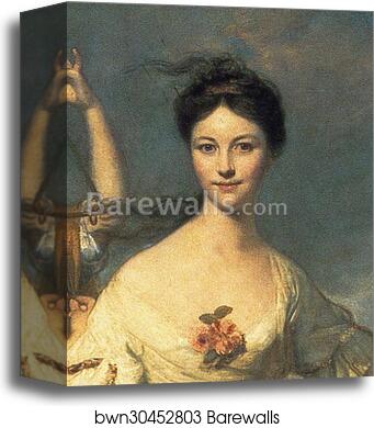 Mrs John Hale. Detail by Sir Joshua Reynolds, Canvas Print