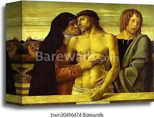 Pietà by Giovanni Bellini, Canvas Print
