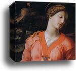 The Madonna and Child with the Infant St.John the Baptist, known as The Panciatichi Madonna. Detail by Agnolo Bronzino, Canvas Print