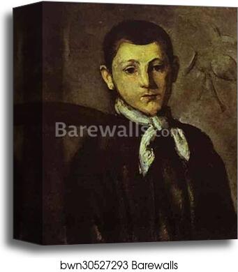 Louis Guillaume by Paul Cézanne, Canvas Print