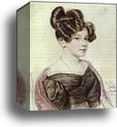 Portrait of A. A. Olenina by Orest Kiprensky, Canvas Print