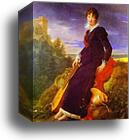 Portrait of Catherine Starzenska by Baron François-Pascal-Simon Gérard, Canvas Print