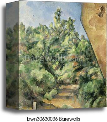 The Red Rock by Paul Cézanne, Canvas Print