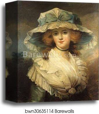 Portrait of a Lady by George Romney, Canvas Print