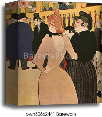 Au Moulin Rouge (La Goulue et la Môme Fromage) by Henri De Toulouse-Lautrec, Canvas Print