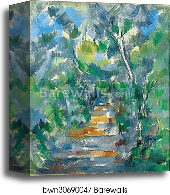 Forest Scene (Path from Mas Jolie to Château noir) by Paul Cézanne, Canvas Print Forest Scene (Path from Mas Jolie to Château noir) by Paul Cézanne, Canvas Print