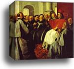 St. Bonaventura at the Council of Lyons by Francisco De Zurbarán, Canvas Print