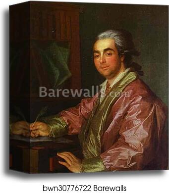 Portrait of an Unknown Man by Dmitry Levitzky, Canvas Print Portrait of an Unknown Man by Dmitry Levitzky, Canvas Print