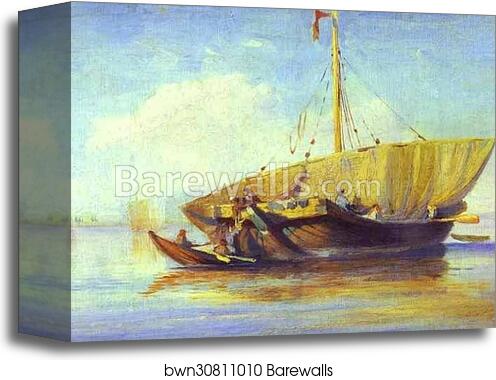 Boat by Feodor Vasilyev, Canvas Print