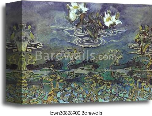 Water-Lilies by Mikhail Vrubel, Canvas Print