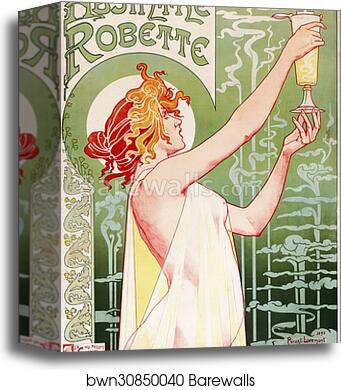 Absinthe Robette by Henri Privat-Livemont, Canvas Print