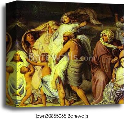 The Brazen Dragon. Detail by Feodor Bruni, Canvas Print