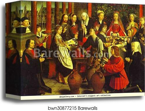 The Marriage at Cana by Gerard David, Canvas Print